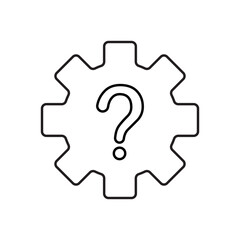 question. to ask questions. icons. look for answers to questions. frequently asked questions. icon with questions. banner. advertisement. black lines.