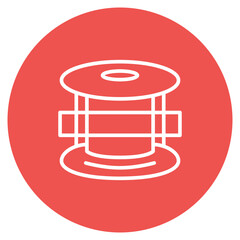 Flange icon vector image. Can be used for Mettalurgy.