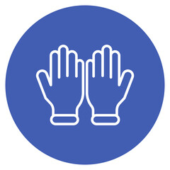 Gloves icon vector image. Can be used for Mettalurgy.