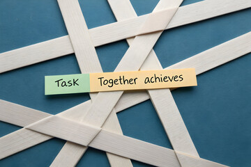 Teamwork Achieves More Together, Highlighting the Importance of Collaboration in Business