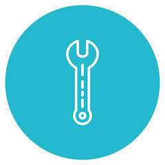 Wrench icon vector image. Can be used for Construction Tools.