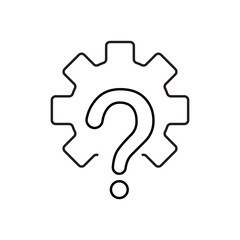 question. to ask questions. icons. look for answers to questions. frequently asked questions. icon with questions. banner. advertisement. black lines.