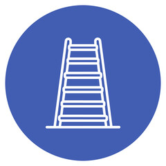 Stepladder icon vector image. Can be used for Construction Tools.