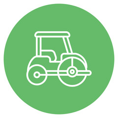 Road Roller icon vector image. Can be used for Construction Tools.