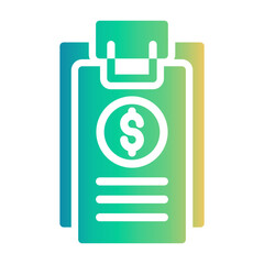 invoice Gradient icon
