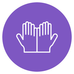 Working Gloves icon vector image. Can be used for Construction Tools.