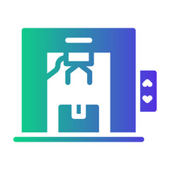 robotic arm Gradient icon