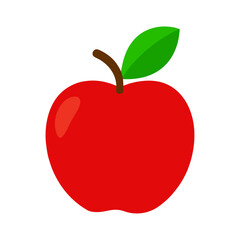 Red apple vector illustration