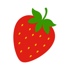 Vector illustration of strawberry isolated on white background