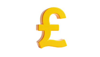 Shiny, golden, three-dimensional pound sign floating on a black background