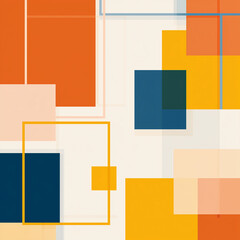 Block Abstract Geometric Blocks Pattern: Colorful Modern Design Background