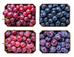 grapes isolated on white background