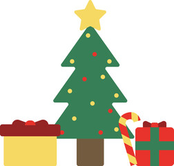 Christmas snow globe of winter