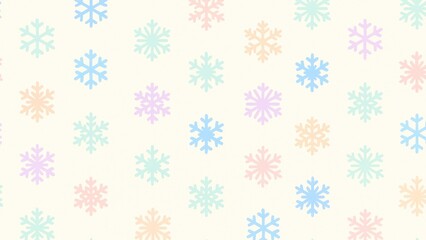 Colorful snowflakes seamless pattern wallpaper for desktop