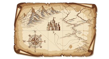 Vibrant vector illustration of a dense rainforest with diverse animal silhouettes, white background