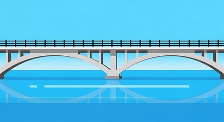 Bridge over calm waters.