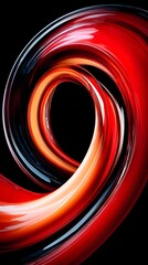 of twisting luminous ribbons forming infinite loop pattern