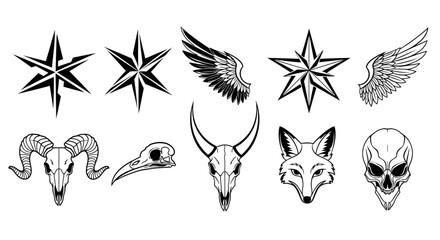 Watercolor illustration of summer vacation objects, including beach accessories, food, and transportation, white background