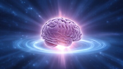 Quantum energy field with the law of attraction and manifestation concept. The power of thoughts and emotions. The practice of becoming and visualizing oneself in the future.