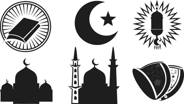 Islamic Symbols and Imagery Vector Icons