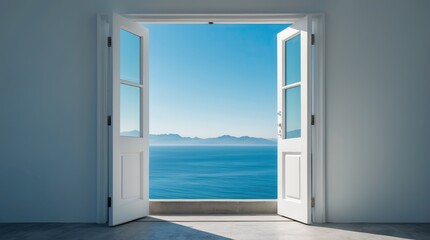Open Doors to the Sea: Scene of Space, Light, and Visual Natural Inspiration