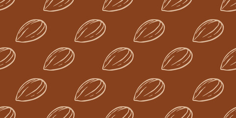 almonds pattern wallpaper almonds symbol vector.