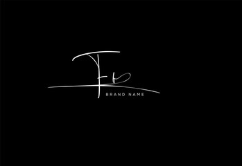 FF letter beauty cursive handwriting logo.