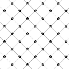 Abstract flower pattern background, Geometric seamless pattern, Geometric grid pattern