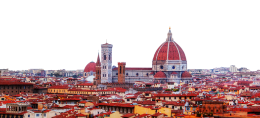 Florence cityscape featuring the iconic Duomo and surrounding red-tiled rooftops