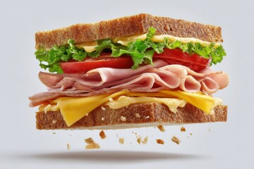Ham and cheese sancwich