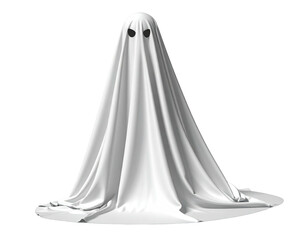 White ghost draped in a flowing sheet (1)