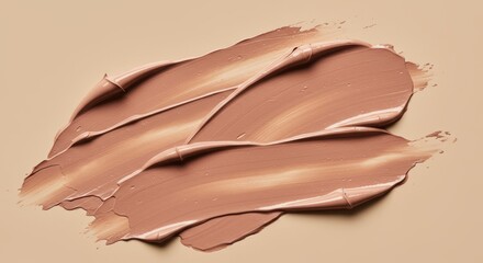 Abstract cosmetic cream texture on beige background for beauty and skincare design