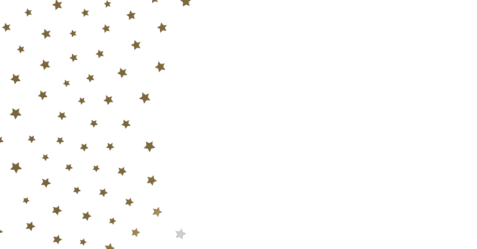 Gold Stars on White Background