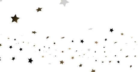 Falling Stars White Background