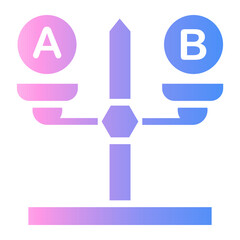 comparison Gradient icon
