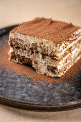 Classic Italian tiramisu dessert