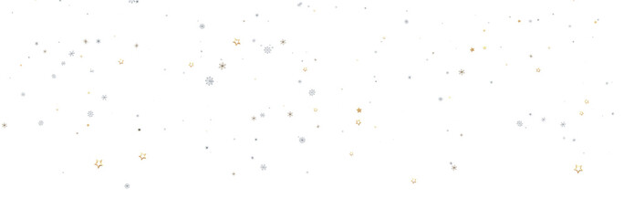 Beautiful background with scattered gold and silver stars. Perfect for holidays, celebrations, and more.