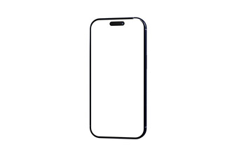 Clean smartphone mockup, perfect for app presentations or website designs.  Blank screen for easy customization.