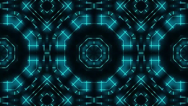 Futuristic digital background in 4K as endless loop