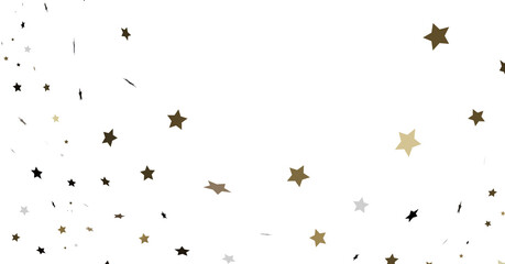 Scattered Stars on White Background