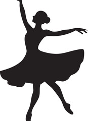 Silhouette of a artistic expression