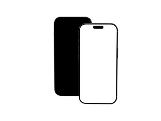 High-quality mockup of a smartphone screen protector, showcasing a black and white design. Perfect for app presentations or website designs.
