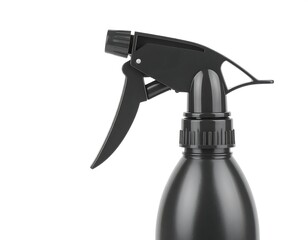 Close-up of a black spray bottle