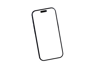 Clean design, isolated smartphone mockup. Perfect for app presentations or website designs.