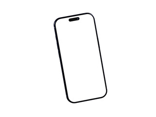 Clean design, isolated smartphone mockup. Perfect for app presentations or technology websites.