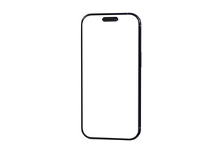 Clean smartphone mockup, perfect for app presentations or technology websites.  Blank screen for your design.