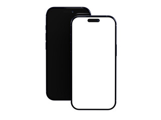 High-quality image of a modern smartphone mockup. Perfect for app presentations, website design, and technology marketing.