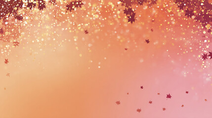 Dreamy Autumn Maple Leaf Background