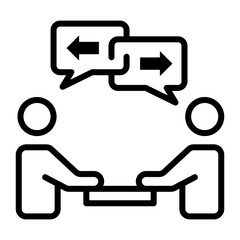 difference Line Icon