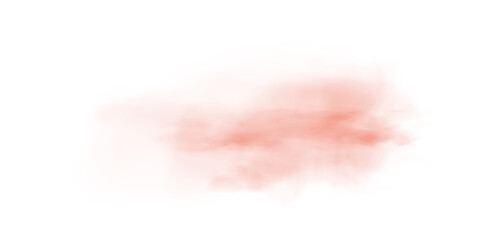Fototapeta premium Light Red Smoke PNG Transparent Cloud Effect with Soft Mist and Vapor Texture